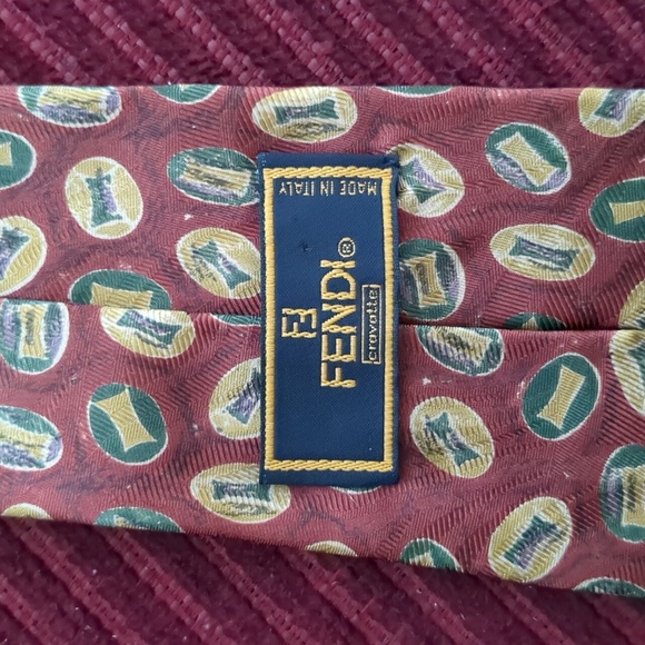 Fendi Silk Tie Cravatte - Picture 3 of 5